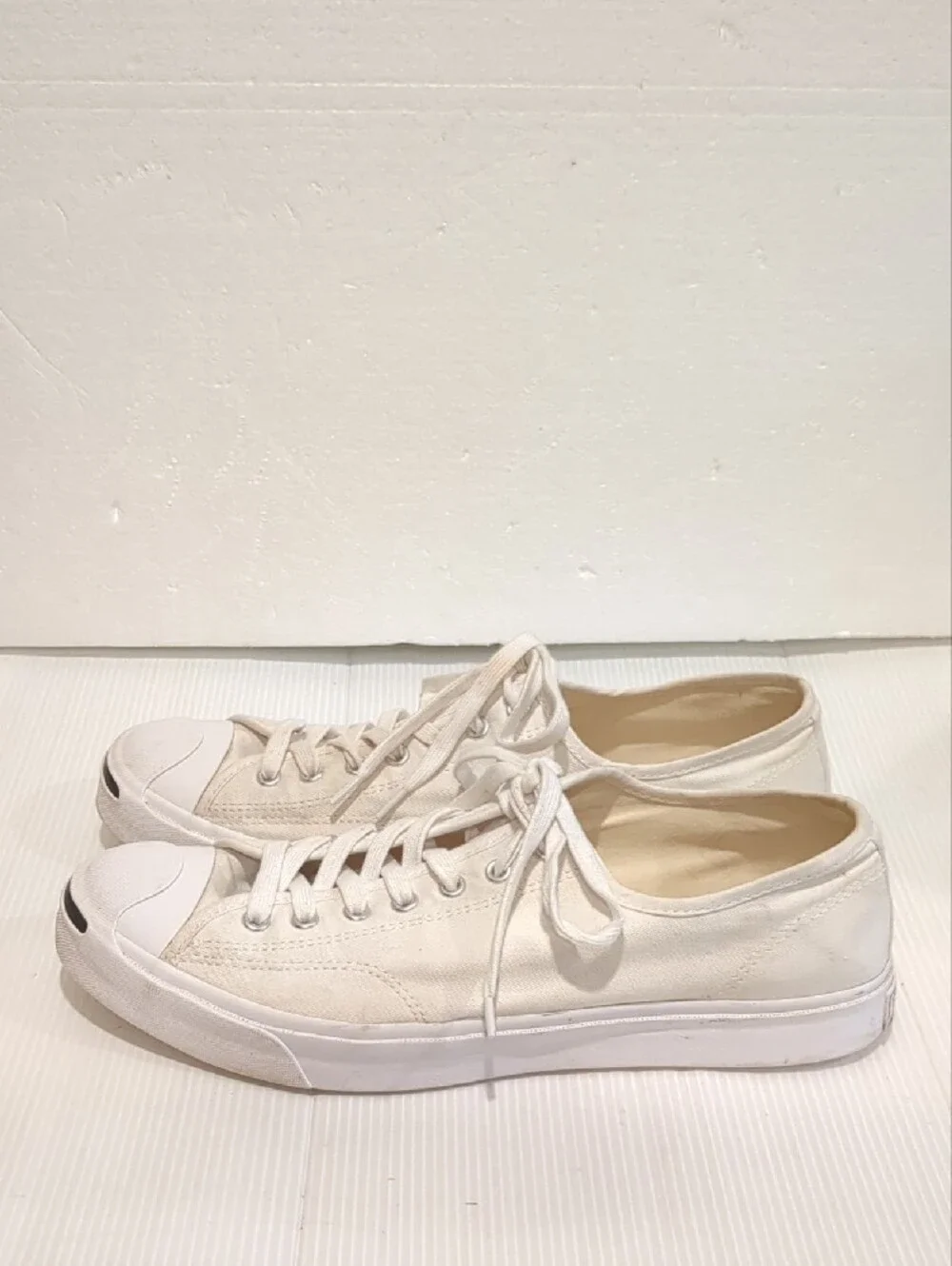 Converse x Jack Purcell Low Top White Canvas Sneakers Shoes
